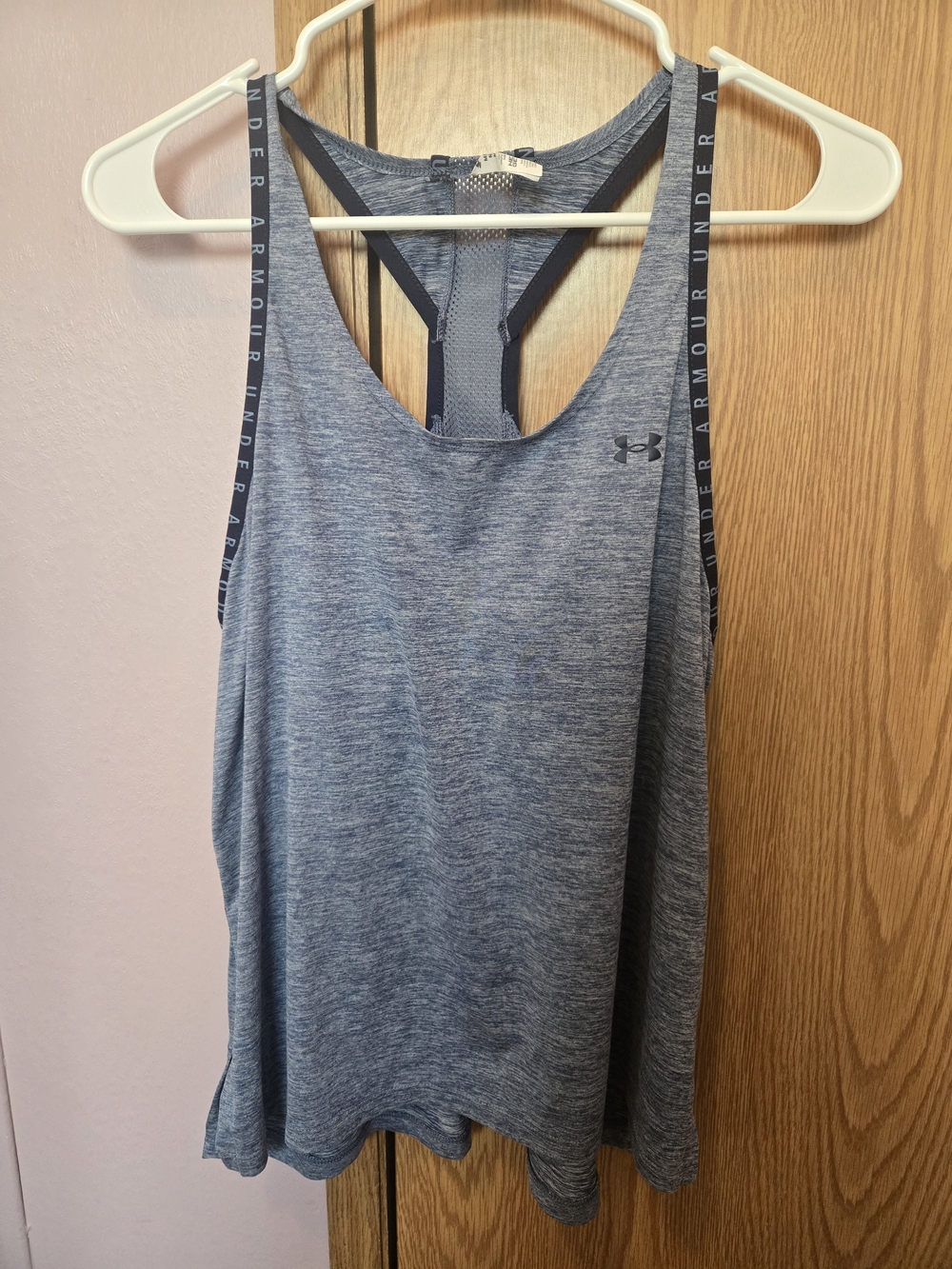 Under Armour Women's Heathered Blue Performance Racerback Tank